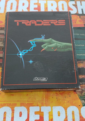 Traders (Linel 1990) Commodore Amiga (Disk, manual, box) works 16-bit classic