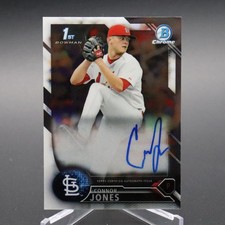 2016 Bowman Chrome Draft Autographs Connor Jones Rookie (RC) #CDA-CJ 1st Auto SP