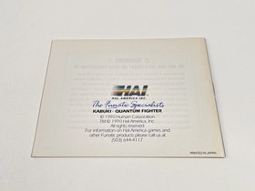 Nintendo NES Kabuki Quantum Fighter USA Tr&egrave;s Bon &eacute;tat