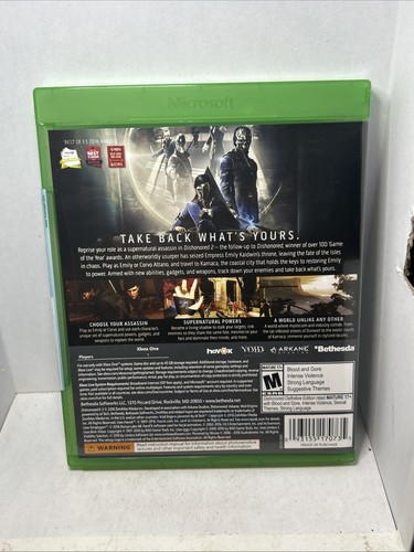 * New * Dishonored 2 Limited Edition - Xbox One + DH 1 Definitive Ed. * Sealed * - Picture 4 of 5
