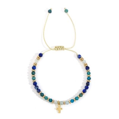 Christian Celestite Cross Bracelets for Women Faith Easter Catholic Religious Ch
