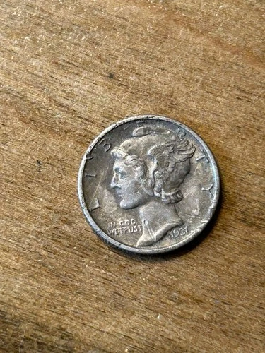 1931S Mercury Dime AU
