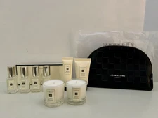 New Jo Malone Minis 9 Piece Lot - Colognes, Candles, Body Wash, Lotion, Pouch
