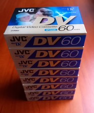 Lot de 8 cassettes JVC mini DV 60 minutes. Pour camescope.  Neuf sous blister