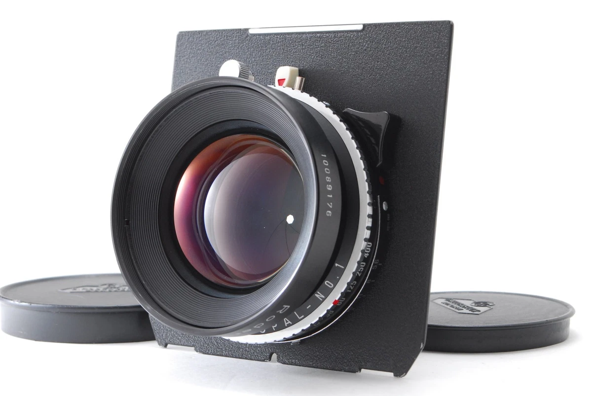 フィルムカメラ rodenstock sironar N 210mm f5.6 Rodenstock Sironar-N 210mm f5.6 MC 4x5 Lens Copal 1 Shutter [EXC-]
