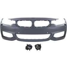 51118061928, 63177315559, 63177315560 New Set of 3 Bumper Covers Fascias Front