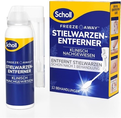 Scholl Freeze Away Stielwarzen Entferner Set Hautanhängsel Behandlung 12er Pack