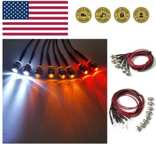 8Leds LED Light Headlights Lighting Taillight Kit Compatible with Traxxas HSP...
