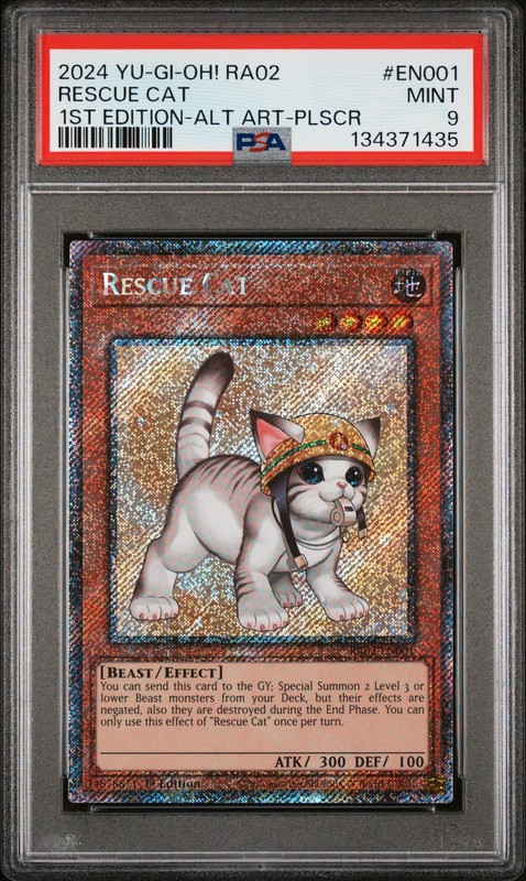 2024 YU-GI-OH! RA02-25TH ANV RARITY COLL II #EN001 RESCUE CAT PSA 9