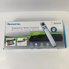 Pandigital Handheld Wand Scanner ScanRite Technology Blue Read Description