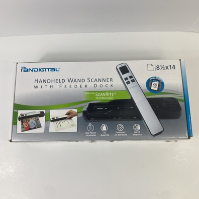 Pandigital Handheld Wand Scanner ScanRite Technology Blue Read Description