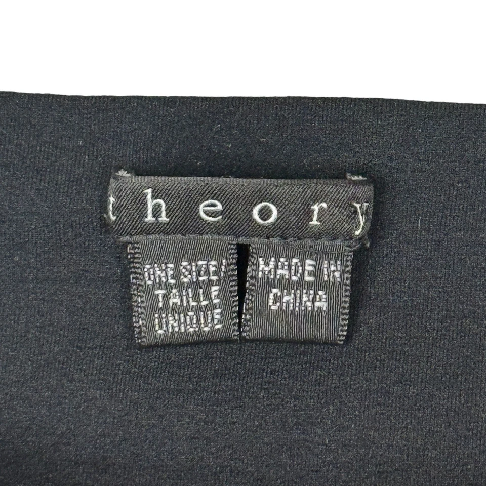 Combo Falda Theory Mujer 100% Seda OSFA Gris Negro Midi En Niveles Oficina Años 90 Foto 3 de 4