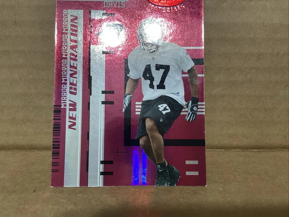 2005 Leaf Certified Materials Mirror Red #155 Thomas Davis Rc /100 - Image 3 of 4