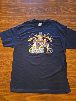 ''Bikers Booze And Babes'' Men's T-shirt  Black XL Motorcycle Graphic