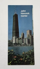 Illinois Chicago John Hancock Center Skyscraper Brochure Fold Out Flyer 1970s