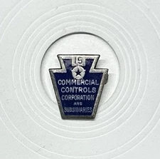 Sterling 15 Yr Commercial Controls Corporation And Subsidiaries Lapel Pin (P45)