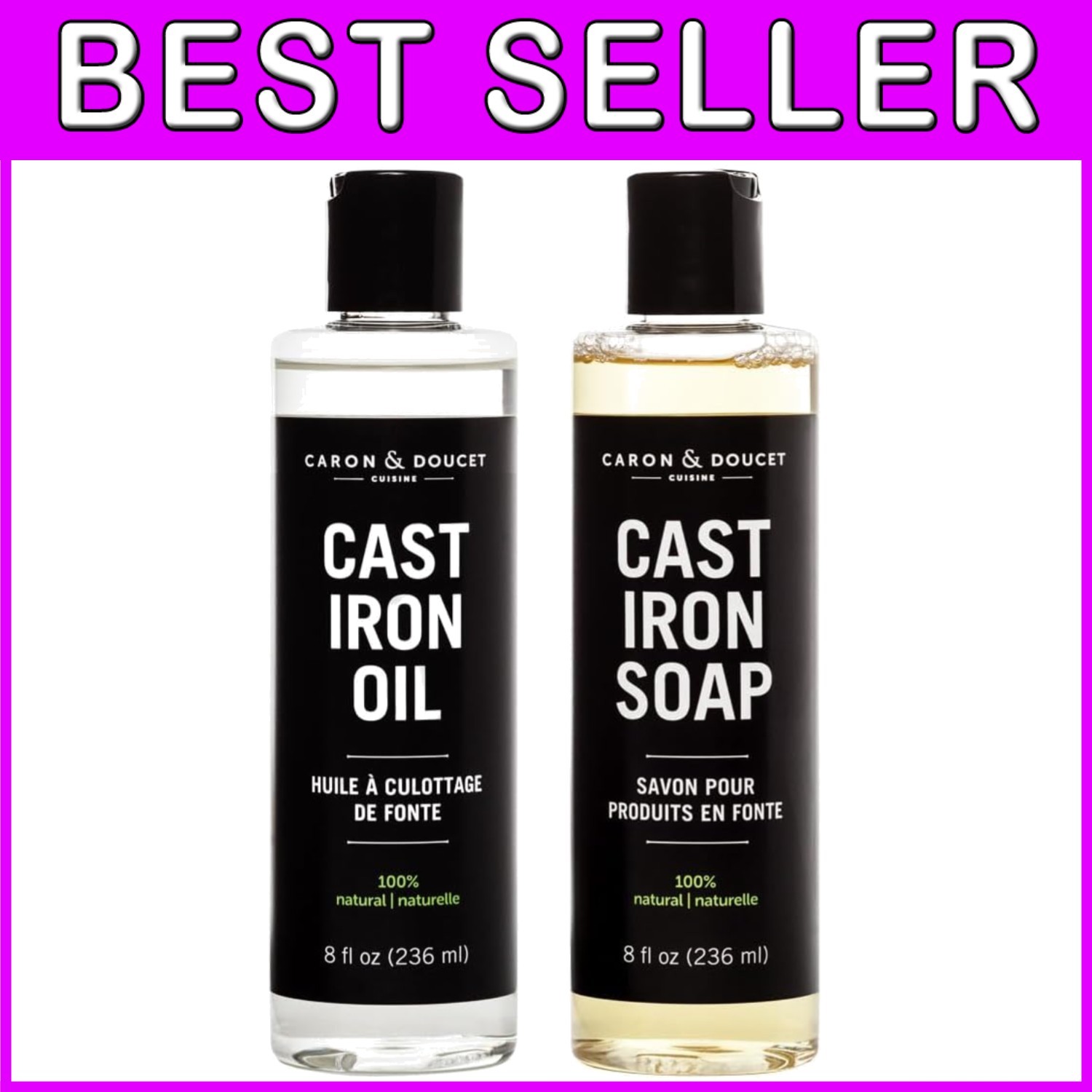 Plant-Based Cast Iron Care Set - Seasoning &Amp; Cleaning