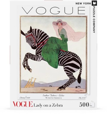 Lady on a Zebra Vogue 500 Piece Jigsaw Puzzle NYPC New