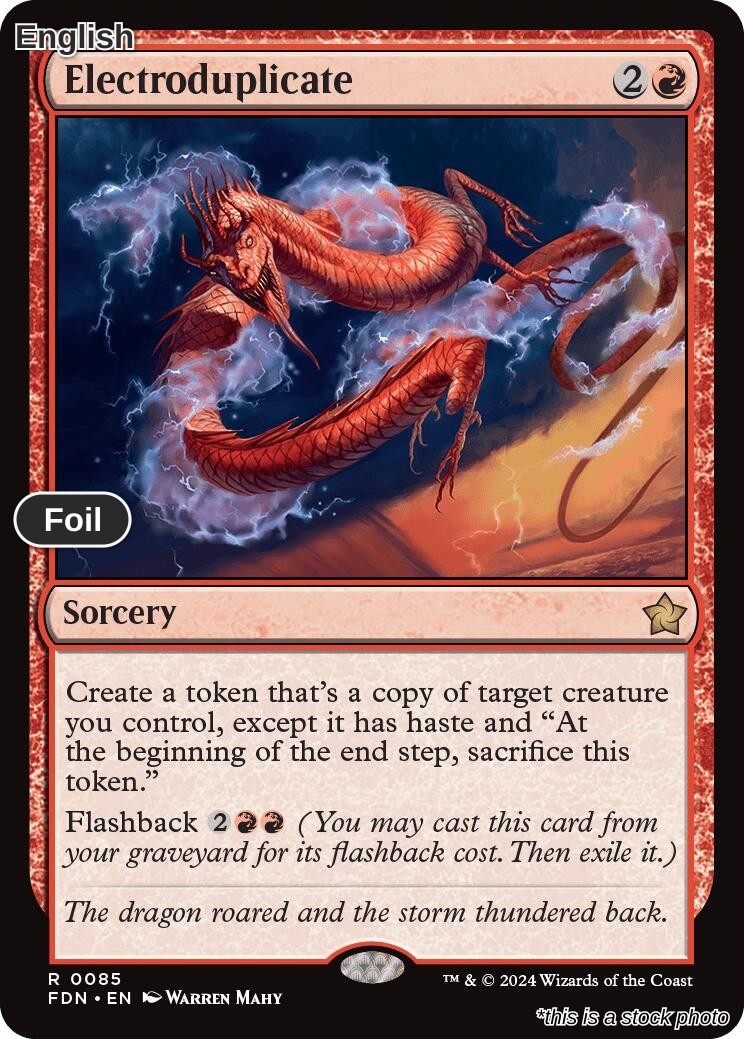 Magic Electroduplicate 85 Rare Foundations NM Foil