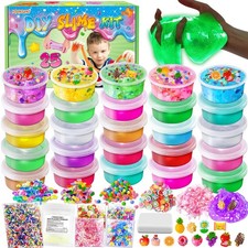 25 Cups DIY Slime Kit, Making 15.9 cm W x 5.7 L x 25.6 H 