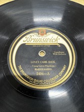 Brunswick 78 RPM Marion Harris - Lovey Came Back 2494 V+