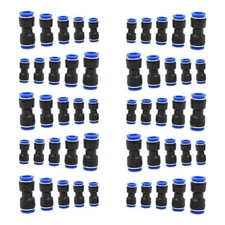 Quick Connect Air Hose Fittings 50 PCS 4-12mm Tube Pneumatic Push To Release