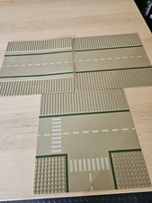 3 LEGO Road Base Plates 32x32 Used Good Condition See Photos