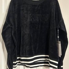 NWT DKNY Sport Velour Sweatshirt Large Size NWT