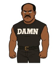 WWE Farooq Ron Simmons Wrestling Water Resistant Sticker WWF WCW AEW NXT