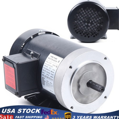 #ad Electric Universal Motor Heavy Duty 2 HP 3450RPM 56C 3 Phase 5 8quot; Shaft TEFC $188.46
