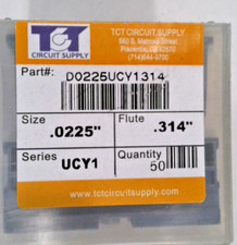 TCT REPOINTED DRILLS UCY1 0.572MM 74 0.0225" DIA 0.314" FLUTE LOT OF 50 