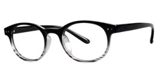 MODERN OPTICAL THEORY UNISEX PLASTIC EYEGLASSES 50-21-140 BLACK W/ SOFT CASE