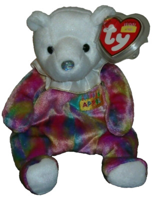 Ty Beanie Baby - APRIL the Birthday Bear (7.5 Inch) NEW MWMTs Stuffed Animal Toy