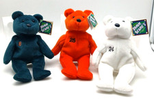 Bamm Beano's Collectibles Plush Beanies Baseball Bonds, Martinez, Ripken Jr 1998