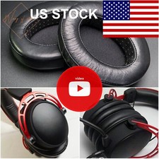 Real Leather Ear Pads Foam Cushion For HyperX Cloud Alpha,Pro,X, Gaming Headset