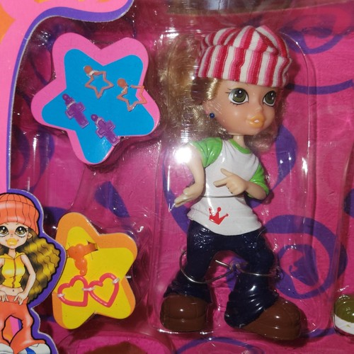 NEW 2004 Little Ladies With The Hip Hop Head Bop Rap Stars dolls figures HTF - Afbeelding 2 van 9