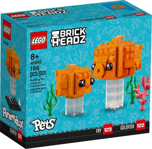 LEGO BRICKHEADZ: Goldfish (40442) New In Sealed Box--RETIRED ITEM!!