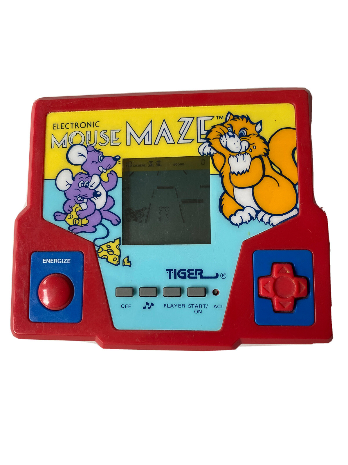 Tiger MOUSE MAZE  electronic handheld game 1987 vintage LCD TESTED