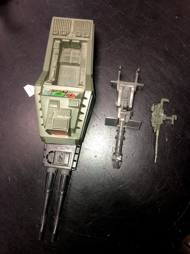 Vintage GI Joe Cobra Vehicle Parts 1983 Headquarters LOT #1 Laser Cannon Gun +