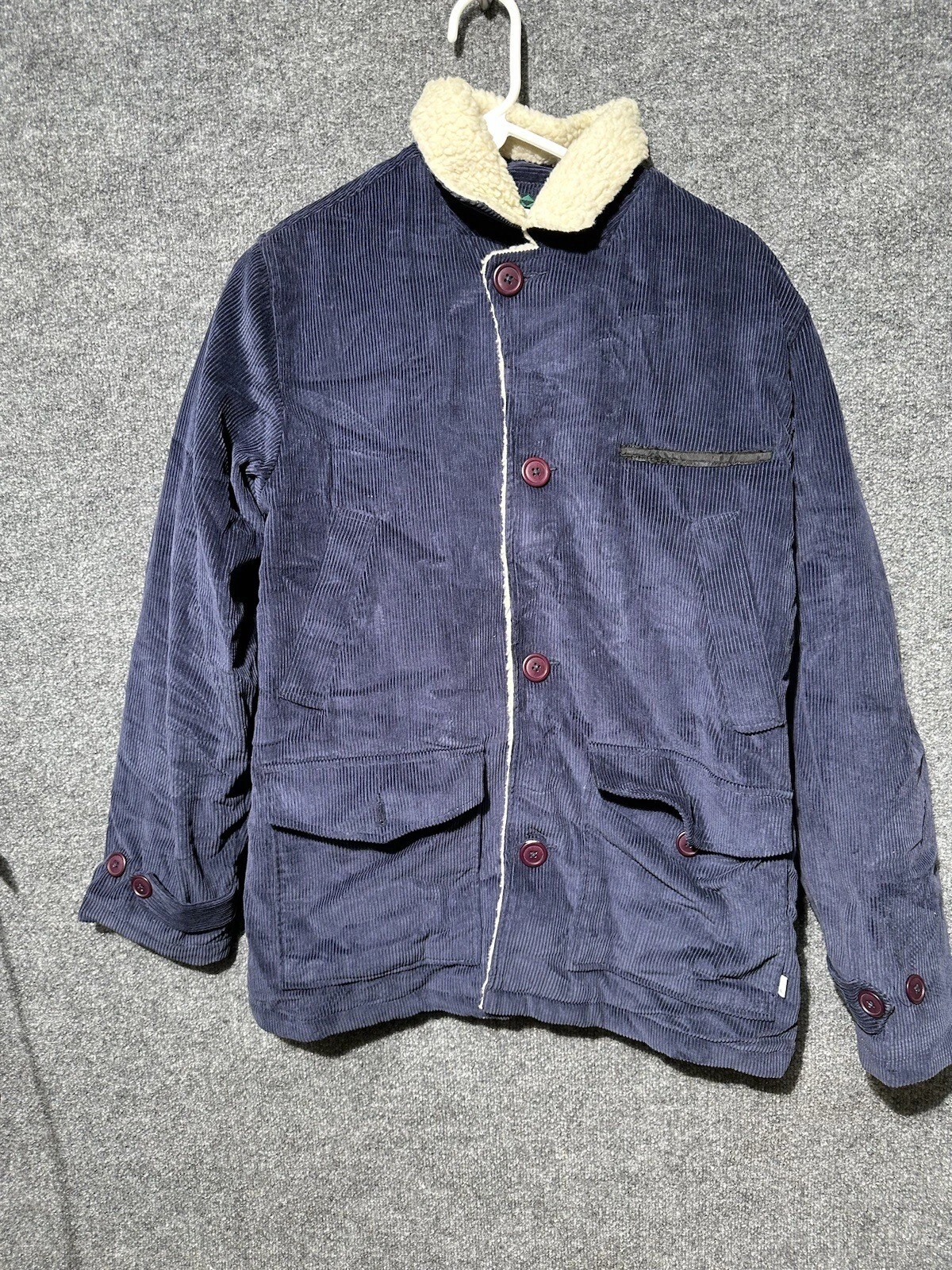 burton living lining corduroy trench jacket