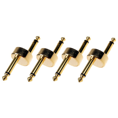 4PCS Guitar Pedal Connector 1/4 Inch Coupler Connecting Head Guitar Accessories