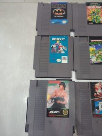 Nintendo NES-001 Japan Control Deck & 9 Games Rambo Super Mario Ships Free RK2