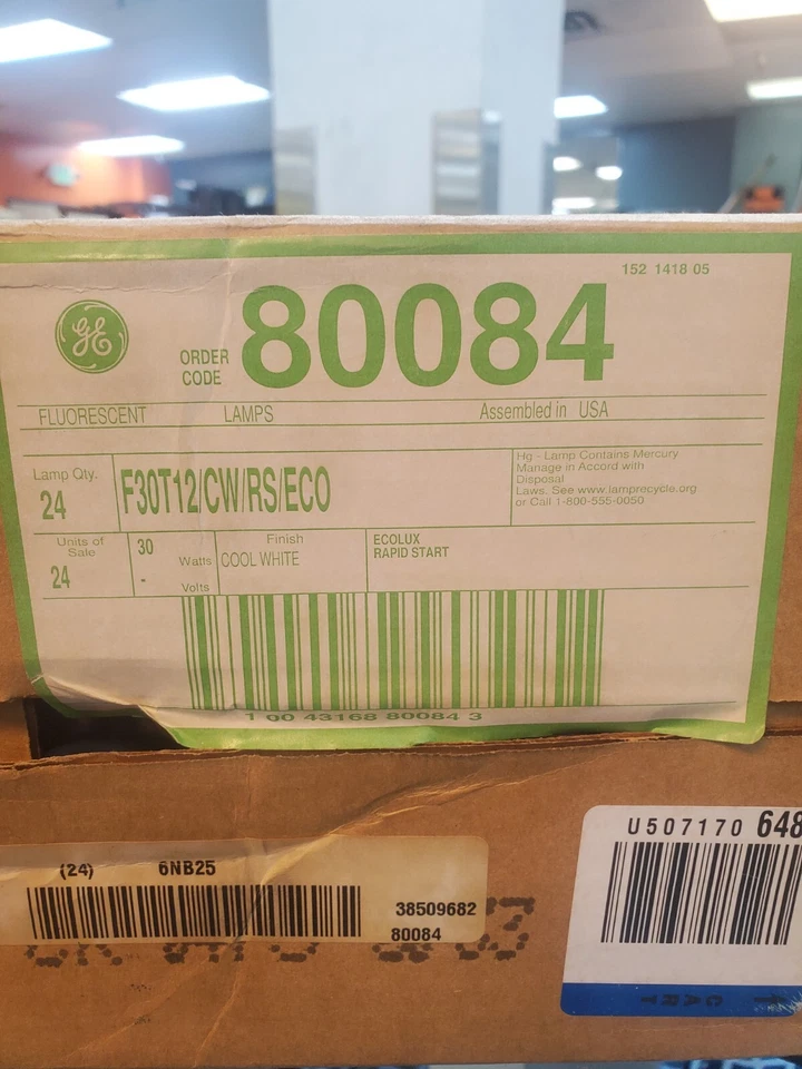 New 24* GE F30T12/CW/RS/ECO Fluorecent Cool White Lightbulb - Image 2 of 3