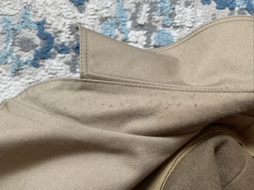 VTG Men’s Christian Dior Monsieur Trench Coat Tan 46R Wool Insert Belted Read! - Picture 14 of 16