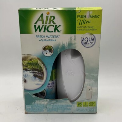 New Air Wick FreshMatic Ultra Auto Spray Starter Kit Fresh Waters Aqua Essences