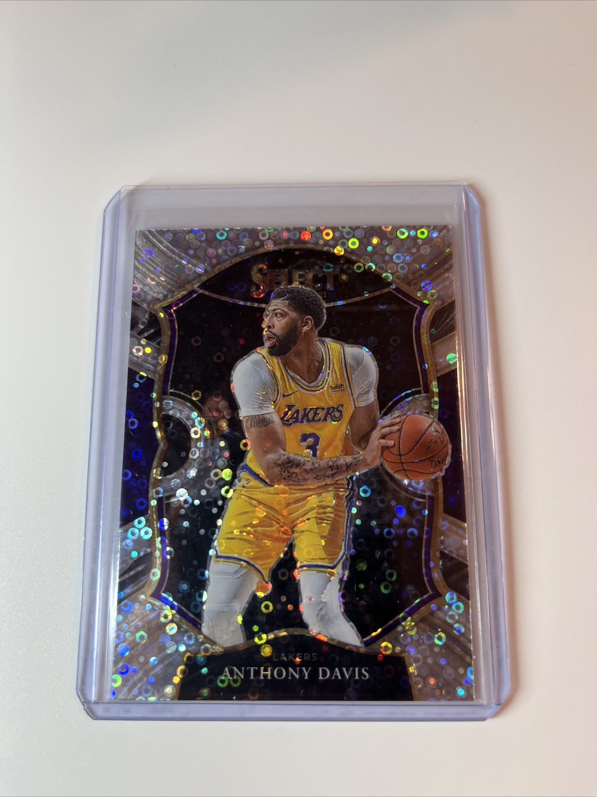 2020-21 Panini Select Anthony Davis Concourse Prizm Disco #45