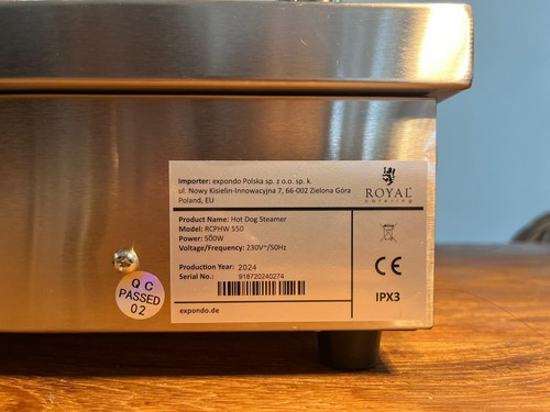 Hot Dog Maker 2 Spieße, Royal Catering Hot Dog Steamer - Bild 7 von 7