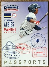 2015 Panini Contenders Passports #16 Ozhaino Ozzie Albies Rookie Atlanta Braves