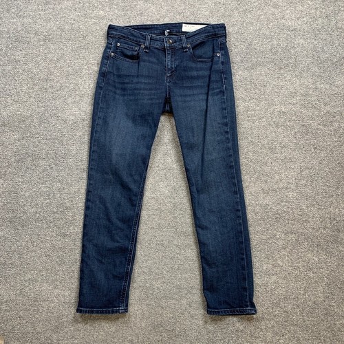 Rag & Bone Jeans Womens 26 Bayview DRE Low Rise Slim Boyfriend Denim Cropped - Picture 2 of 10