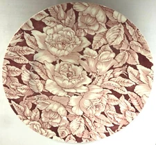 MYOTT SON & CO ENGLAND BERMUDA PINK ROSE CHINTZ DINNER PLATE 10" SOME ISSUES
